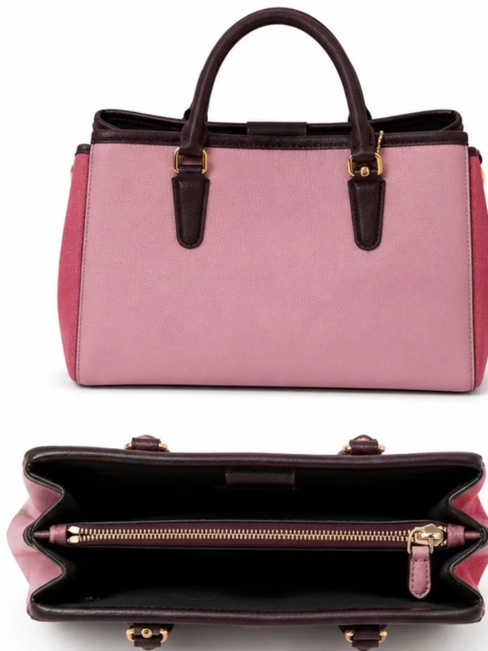 Coach Colorblock Leather Satchel